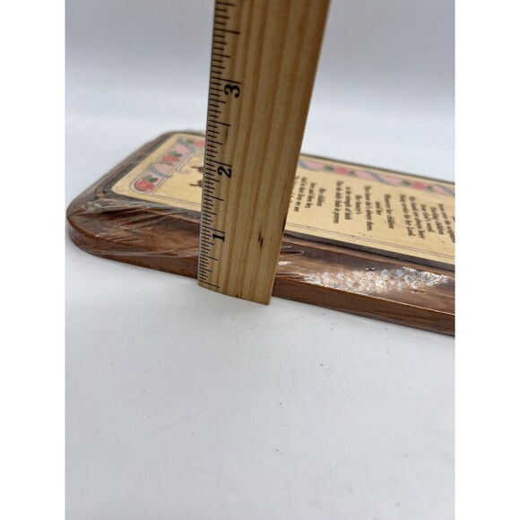 Vtg Christian Mother Butterfly Floral Wooden Hanging Plaque Inspirational Poem - Picture 5 of 5